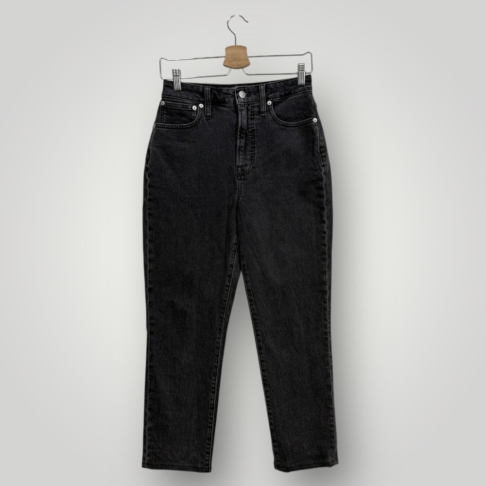 Madewell The Curvy Perfect Vintage Jean Black High Rise Tapered 27